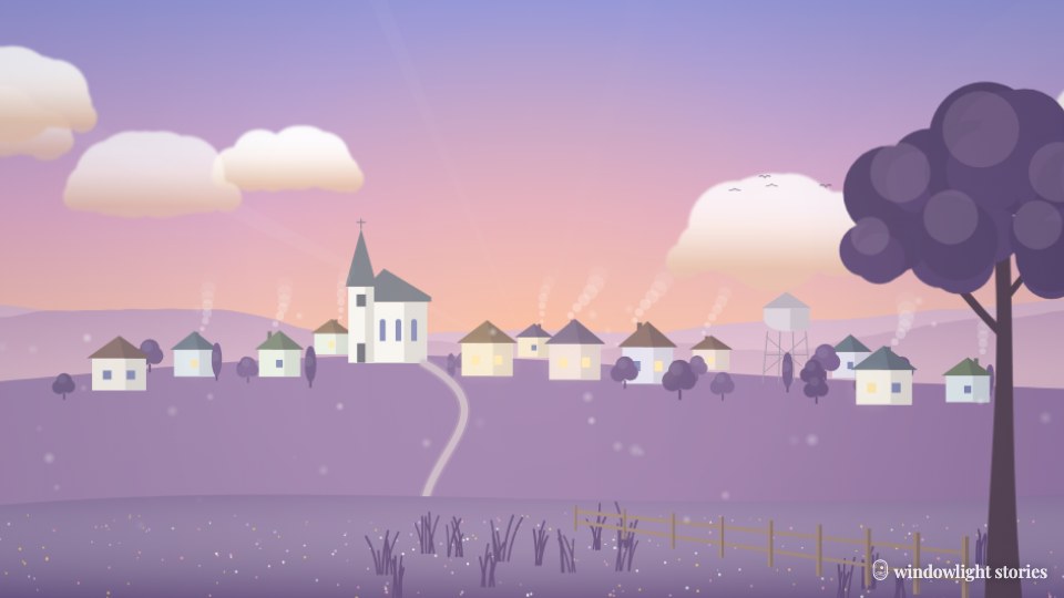 Dusk on the hill